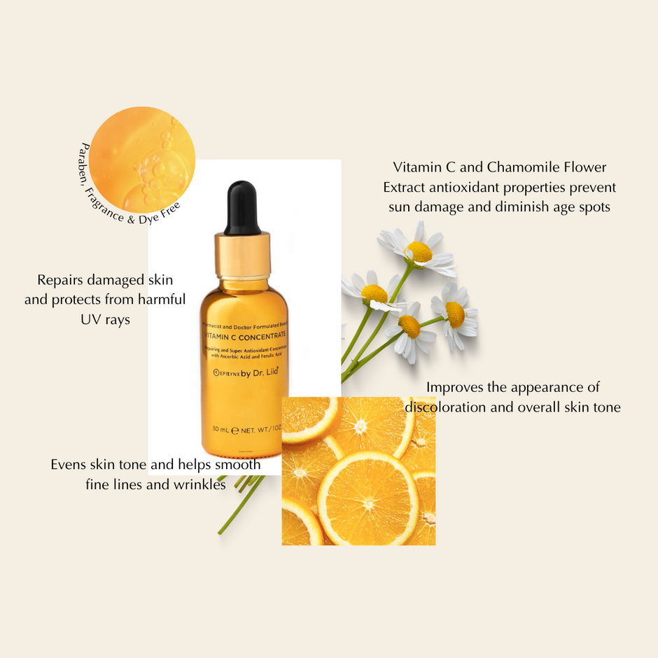 Brightening Vitamin C Glow Serum for Sensitive & Dry Skin – Vegan, Gluten-Free, Anti-Aging, Fragrance-Free